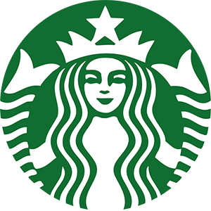 Logo da Starbucks na cor verde com branco