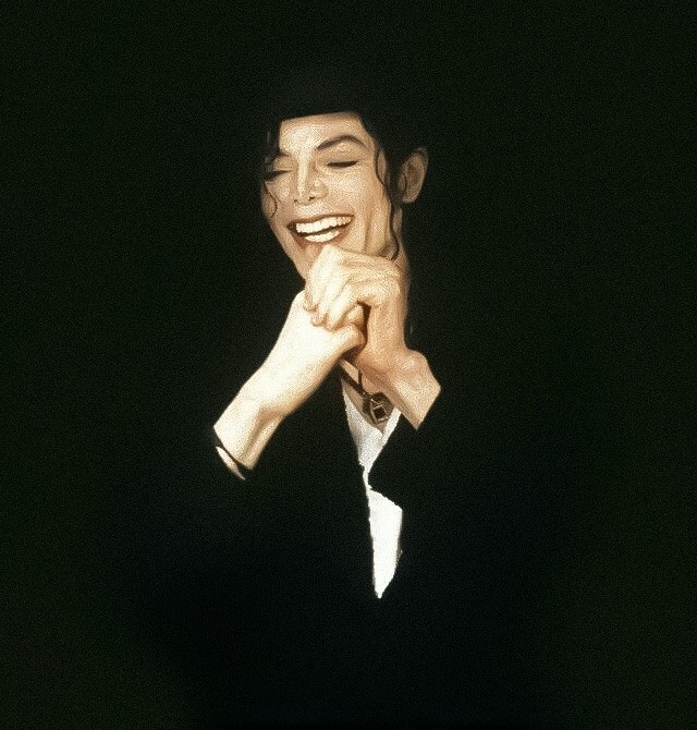 imagem do Michael Jackson sorrindo